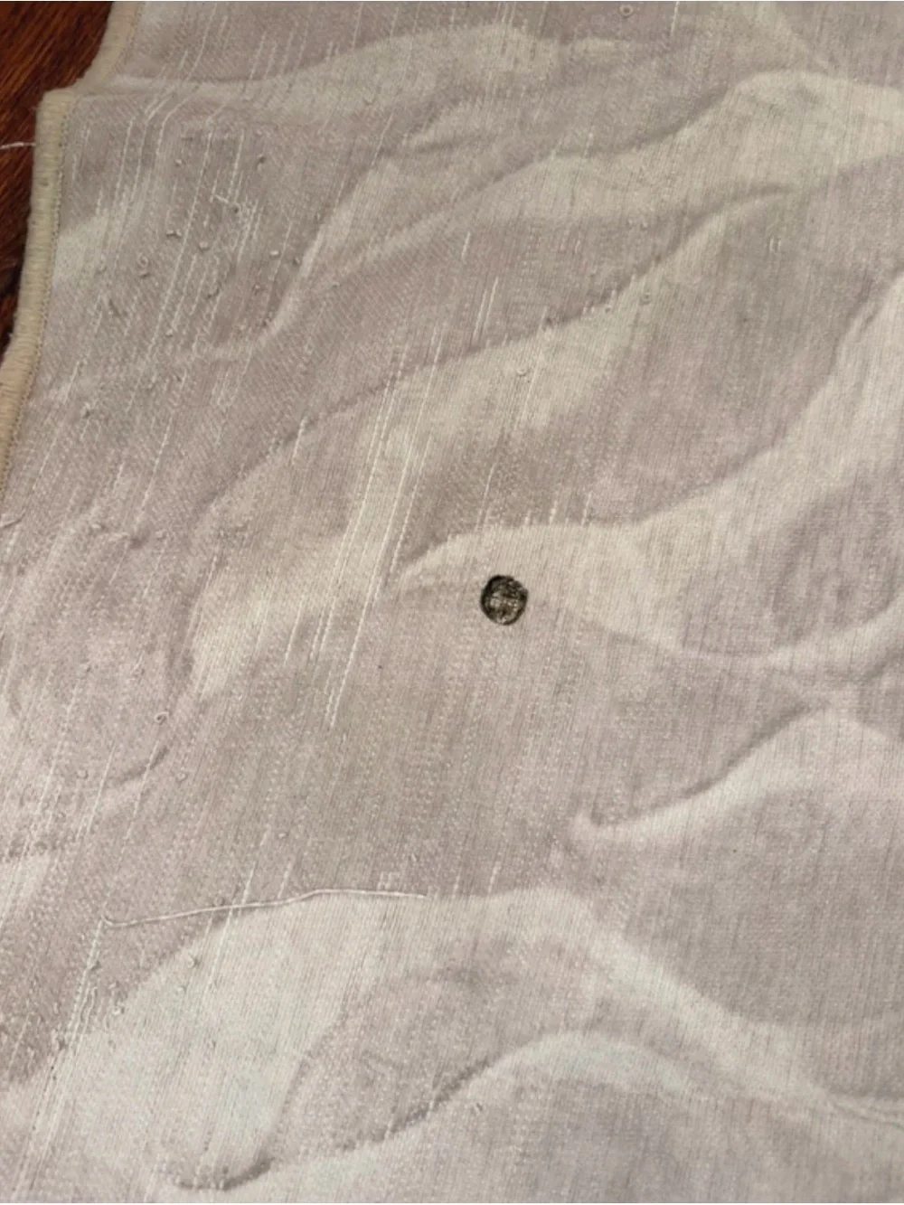 Round Textured Area Rug - Neutral Cream washable
